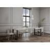 Tavolo allungabile 140/400x90 cm Tecno telaio Antracite
