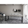 Tavolo allungabile 140/400x90 cm Tecno telaio Antracite