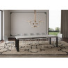 Tavolo allungabile 200/460x90 cm Tecno telaio Antracite