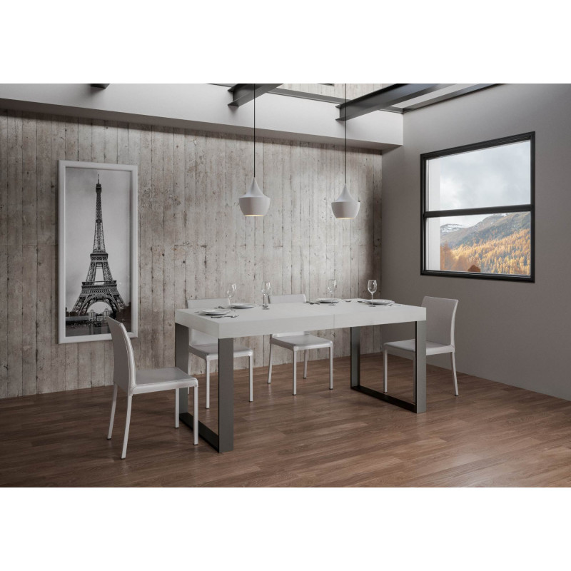 Tavolo allungabile 200/304x90 cm Tecno Premium telaio Antracite