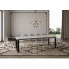 Tavolo allungabile 200/304x90 cm Tecno Premium telaio Antracite