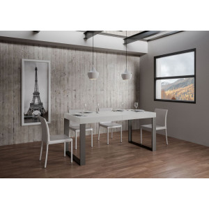 Tavolo allungabile 120/380x90 cm Tecno Premium telaio Antracite