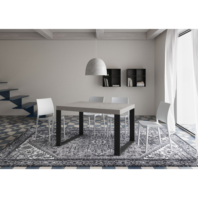 Tavolo allungabile 120/380x90 cm Tecno Premium telaio Antracite