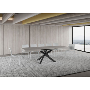 Zoom Tavolo allungabile 160/264x90 cm Volantis telaio Antracite