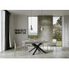 Tavolo allungabile 180/284x90 cm Volantis telaio Antracite