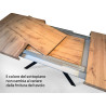 Tavolo allungabile 180/284x90 cm Volantis telaio Antracite