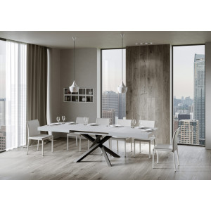 Zoom Tavolo allungabile 200/460x90 cm Volantis telaio Antracite