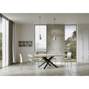Zoom Tavolo allungabile 120/380x90 cm Volantis Premium telaio Antracite