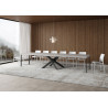 Tavolo allungabile 120/380x90 cm Volantis Premium telaio Antracite
