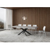 Tavolo allungabile 140/400x90 cm Volantis Premium telaio Antracite