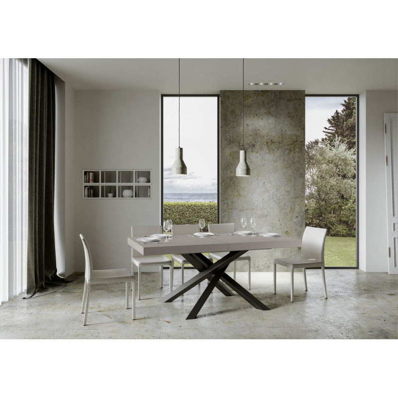 Tavolo allungabile 180/440x90 cm Volantis Premium telaio Antracite