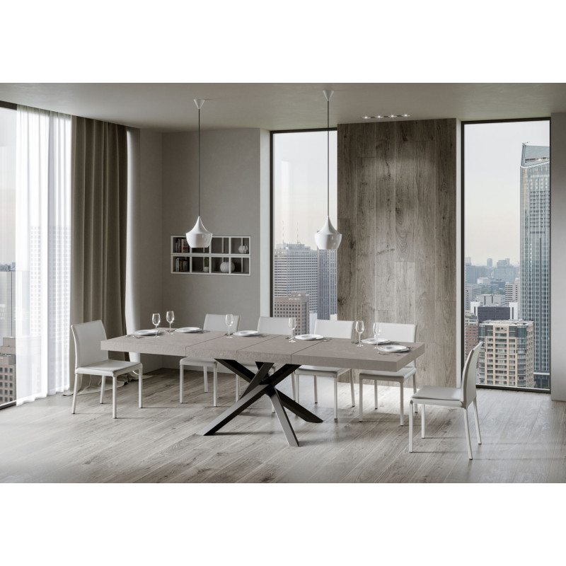Tavolo allungabile 180/440x90 cm Volantis Premium telaio Antracite