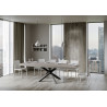 Tavolo allungabile 180/440x90 cm Volantis Premium telaio Antracite
