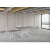 Tavolo allungabile 160/264x90 cm Volantis telaio Bianche