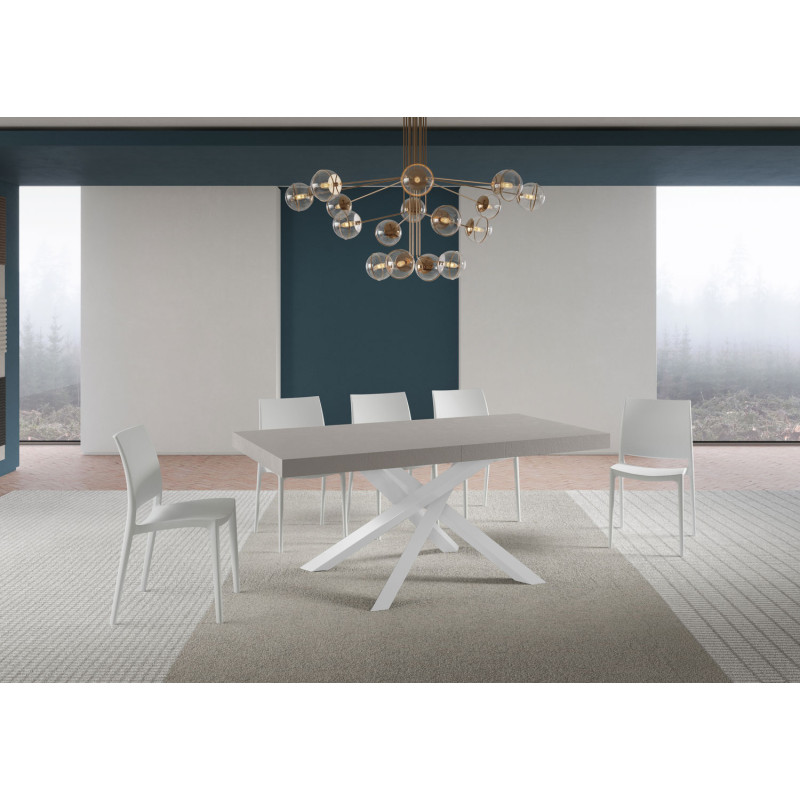 Tavolo allungabile 180/284x90 cm Volantis telaio Bianche