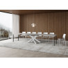 Tavolo allungabile 120/380x90 cm Volantis telaio Bianche