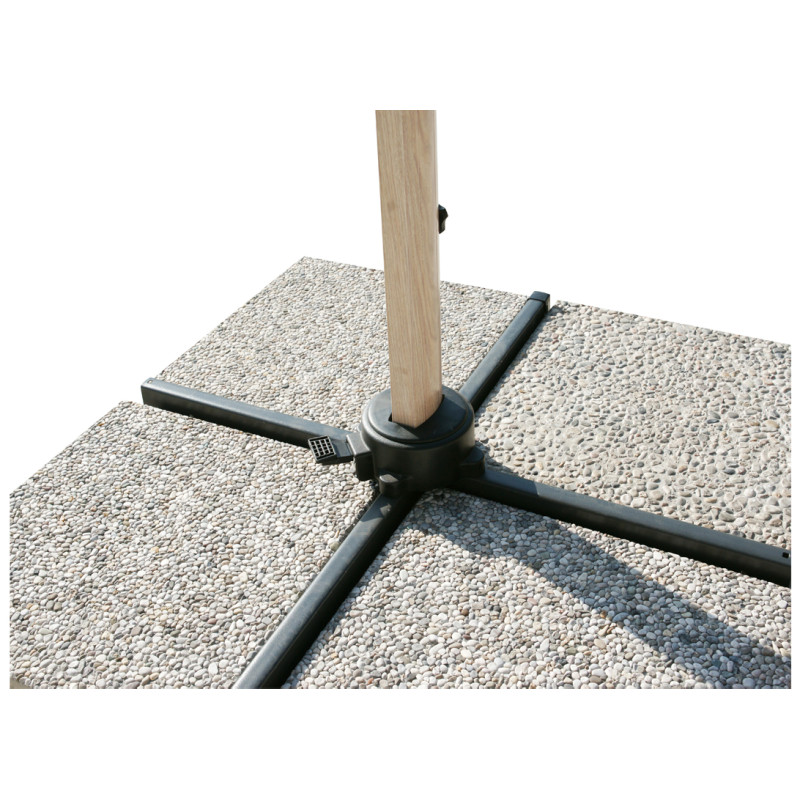 Ombrellone Moia quadrato 3x3 m palo laterale giardino