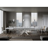 Tavolo allungabile 180/440x90 cm Volantis telaio Bianche