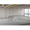 Tavolo allungabile 160/264x90 cm Volantis Premium telaio Bianche