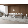 Tavolo allungabile 120/380x90 cm Volantis Premium telaio Bianche