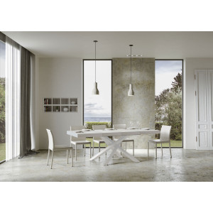 Zoom Tavolo allungabile 140/400x90 cm Volantis Premium telaio Bianche