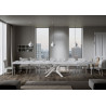 Tavolo allungabile 160/420x90 cm Volantis Premium telaio Bianche