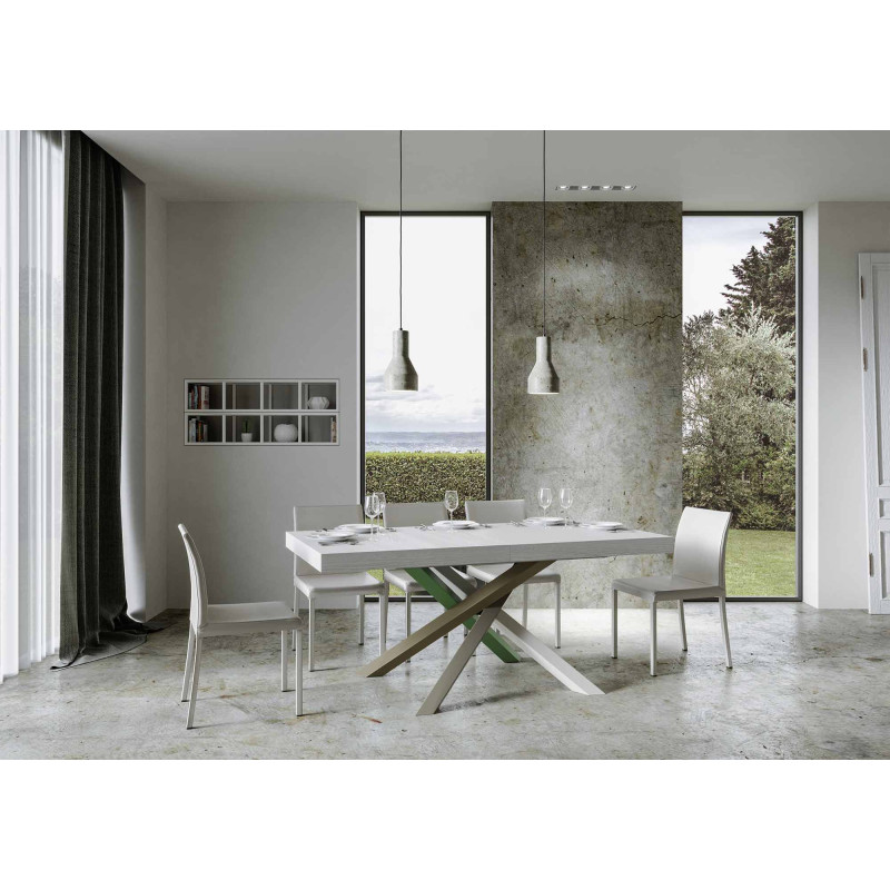 Tavolo allungabile 200/304x90 cm Volantis telaio Multicolore 4/A