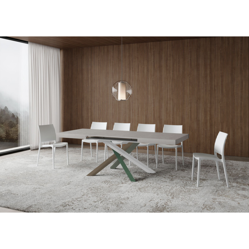 Tavolo allungabile 120/380x90 cm Volantis telaio Multicolore 4/A