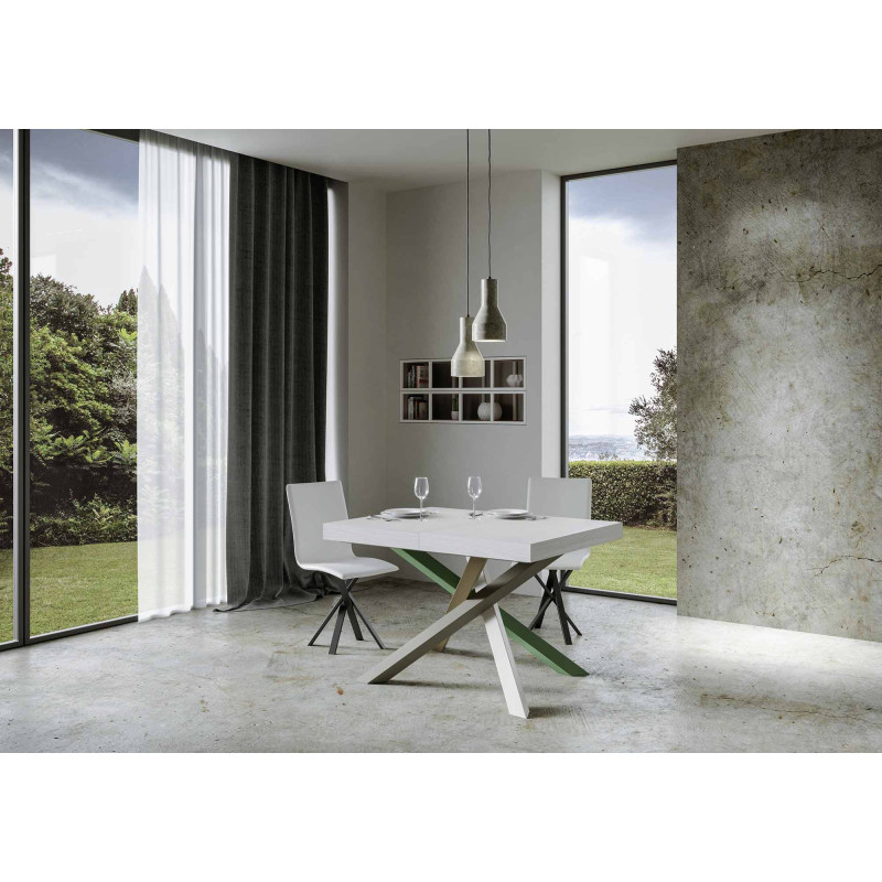 Tavolo allungabile 140/400x90 cm Volantis telaio Multicolore 4/A