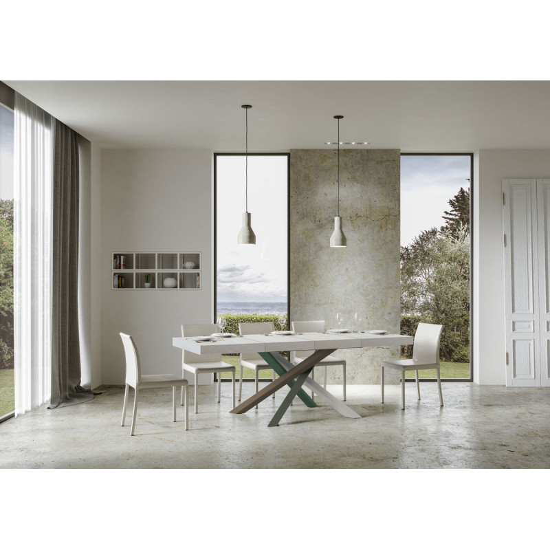 Tavolo allungabile 130/390x90 cm Volantis Premium telaio Multicolore 4/A