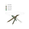 Tavolo allungabile 140/400x90 cm Volantis Premium telaio Multicolore 4/A