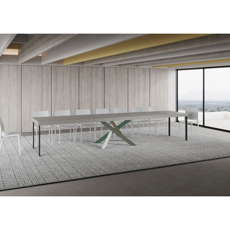 Tavolo allungabile 160/420x90 cm Volantis Premium telaio Multicolore 4/A