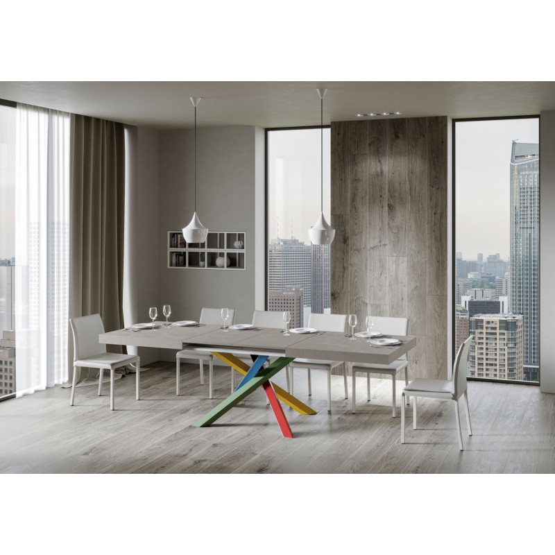 Tavolo allungabile 200/304x90 cm Volantis telaio Multicolore 4/B