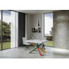 Tavolo allungabile 120/380x90 cm Volantis telaio Multicolore 4/B