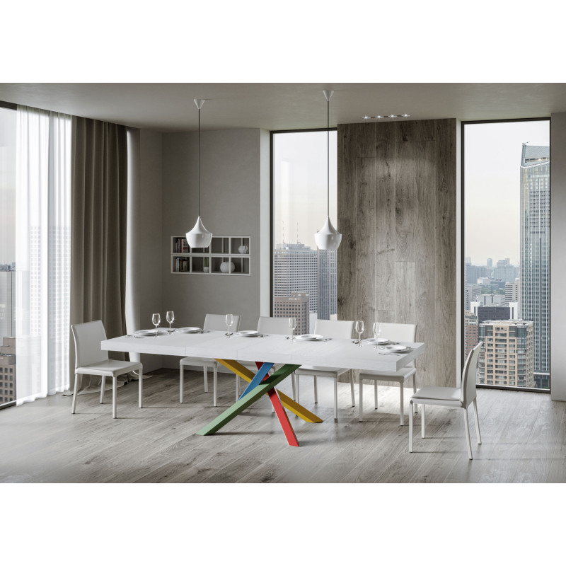 Tavolo allungabile 200/304x90 cm Volantis Premium telaio Multicolore 4/B