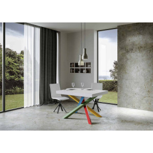 Tavolo allungabile 120/380x90 cm Volantis Premium telaio Multicolore 4/B