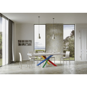 Zoom Tavolo allungabile 130/390x90 cm Volantis Premium telaio Multicolore 4/B
