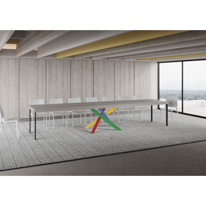 Tavolo allungabile 160/420x90 cm Volantis Premium telaio Multicolore 4/B