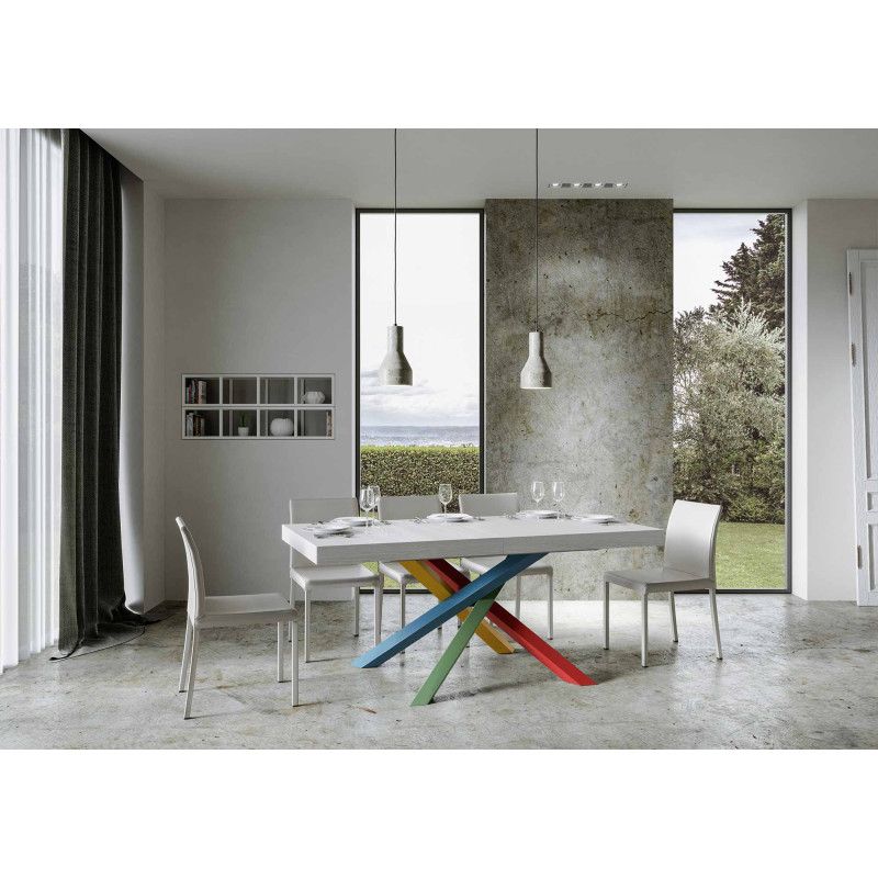 Tavolo allungabile 180/440x90 cm Volantis Premium telaio Multicolore 4/B