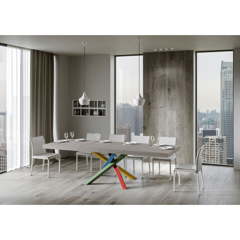 Tavolo allungabile 180/440x90 cm Volantis Premium telaio Multicolore 4/B