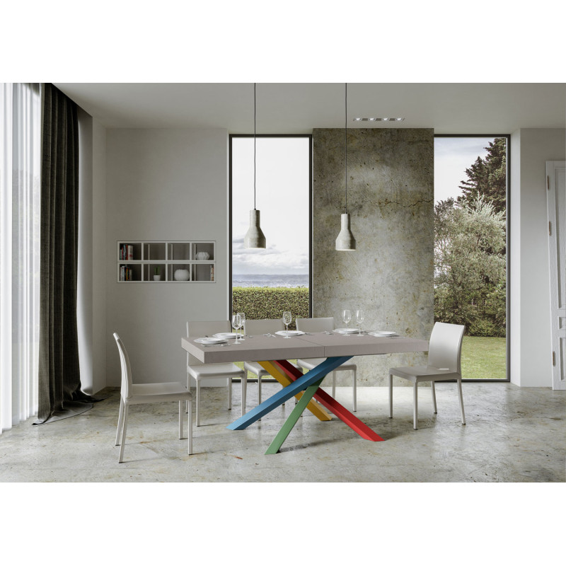 Tavolo allungabile 200/460x90 cm Volantis Premium telaio Multicolore 4/B