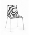 Sedia in tecnopolimero stampato Wave Made in Italy - set da 4