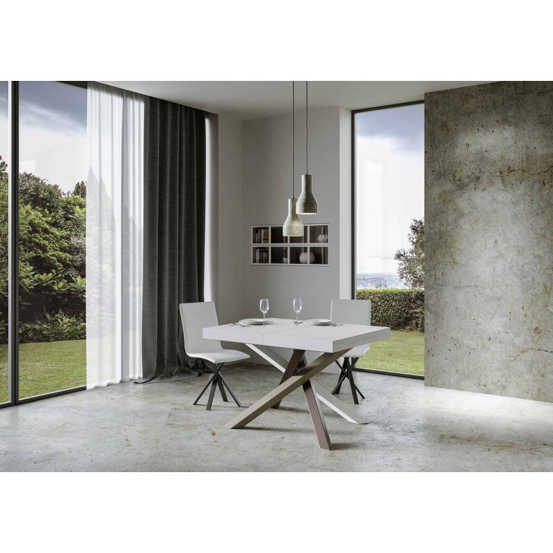 Tavolo allungabile 140/400x90 cm Volantis telaio Multicolore 4/C