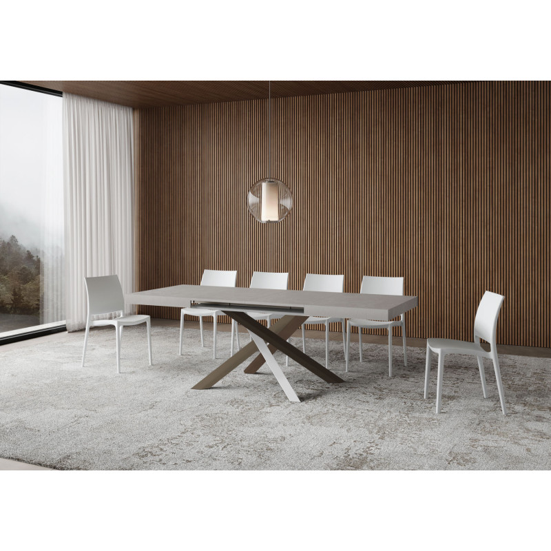 Tavolo allungabile 140/400x90 cm Volantis telaio Multicolore 4/C