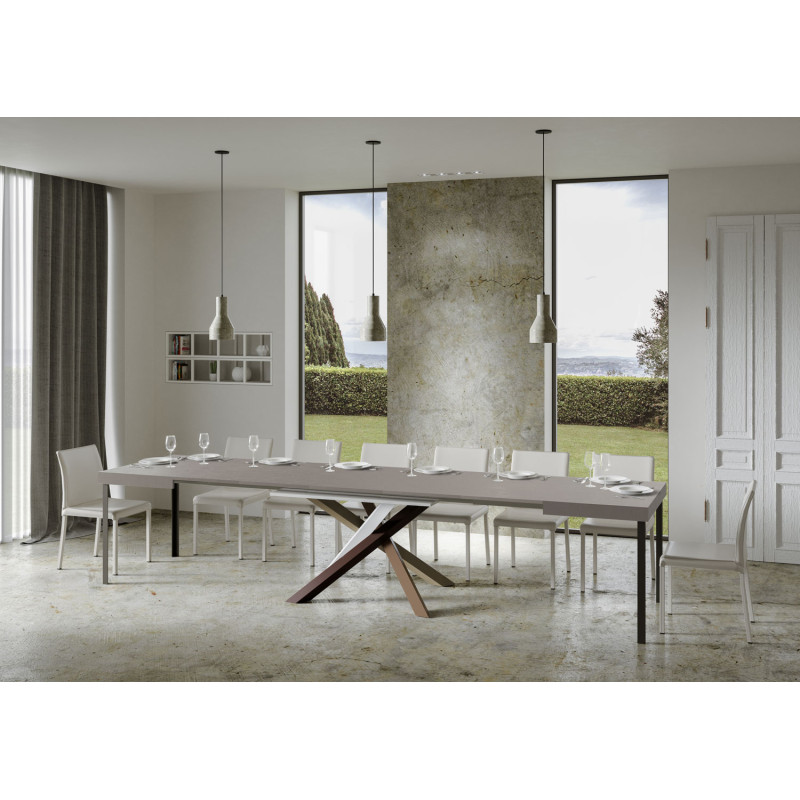 Tavolo allungabile 200/460x90 cm Volantis telaio Multicolore 4/C