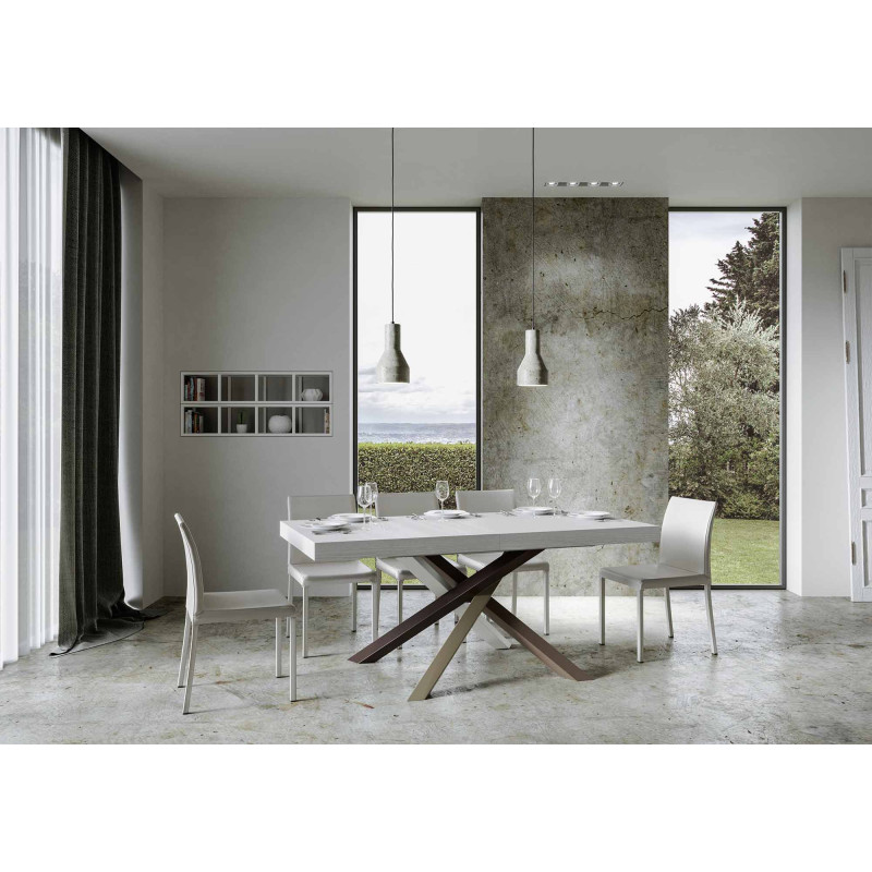 Tavolo allungabile 200/304x90 cm Volantis Premium telaio Multicolore 4/C