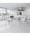 Sedia in tecnopolimero stampato Wave Made in Italy - set da 4