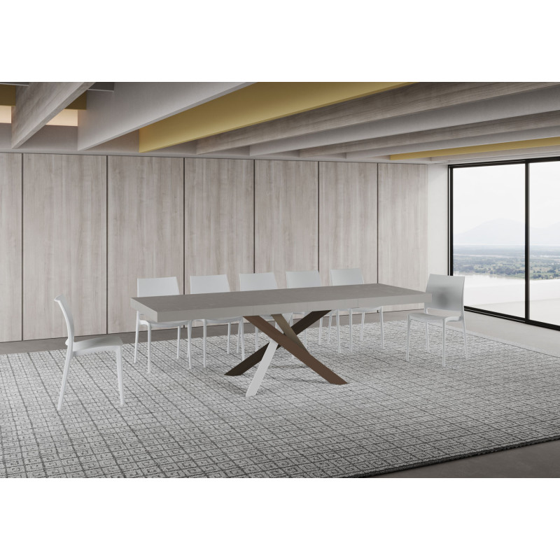 Tavolo allungabile 160/420x90 cm Volantis Premium telaio Multicolore 4/C