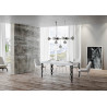 Tavolo allungabile 140/224x80cm Karamay telaio Antracite