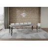 Tavolo allungabile 160/244x80 cm Karamay telaio Antracite